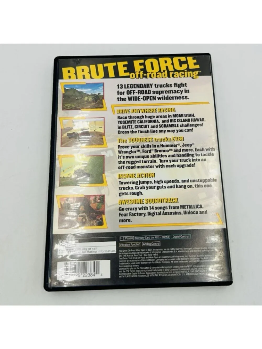Test Drive Off-Road Wide Open (Sony PlayStation 2, PS2) with Manual